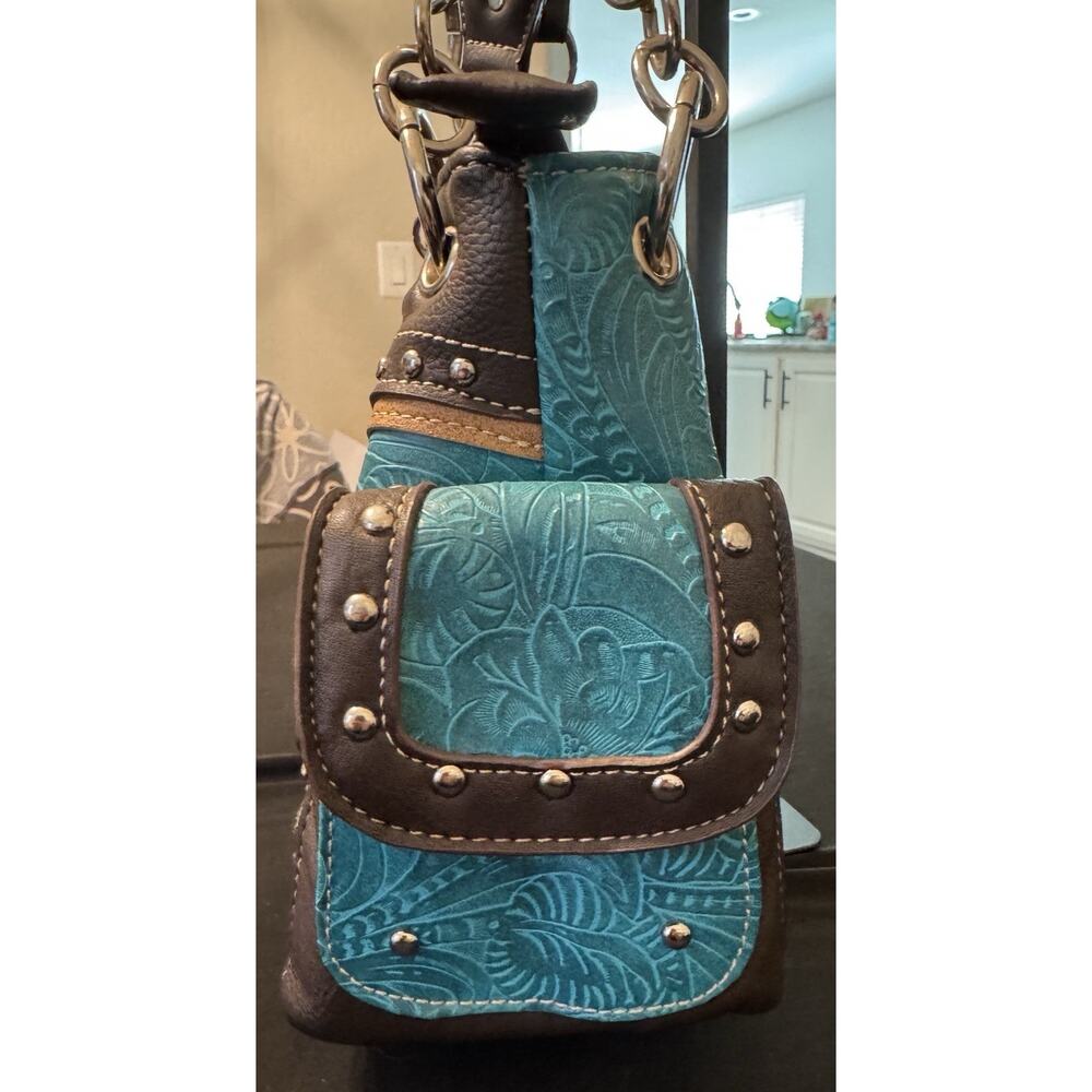 Beautiful New Western Purse And Wallet Set - Picture 6 of 16